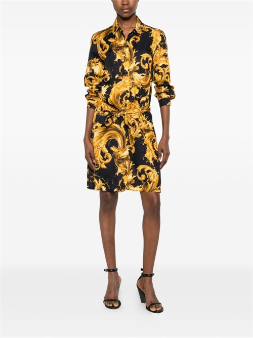 Abito donna Versace Jeans Couture nero oro Versace jeans Couture | 80HAO911NS757G89